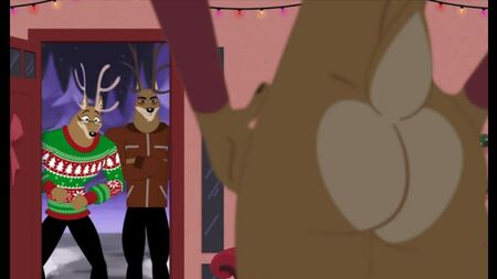 Yiff gay en 2D par Nixxxbot - Porno furry - Sexe - E621 - Femboy - Cerf - Groupe