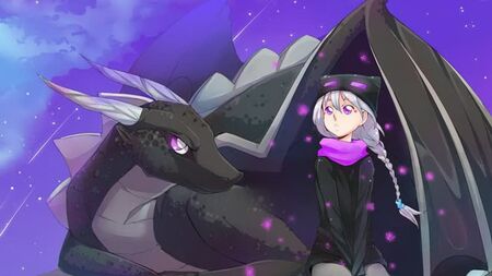 La fille du dragon rare | anime Minecraft