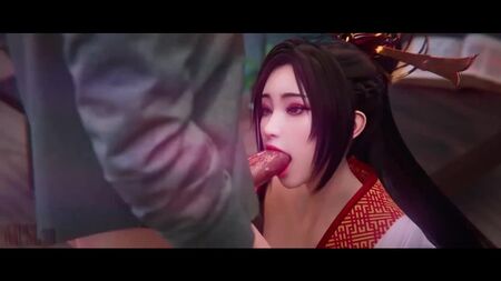 Diaochan - sexe oral ; cunnilingus ; fellation ; gorge profonde ; baise buccale ; fille chinoise ; japonaise ; porno hentai 3D ; (par @Setarcos04) [Koei]