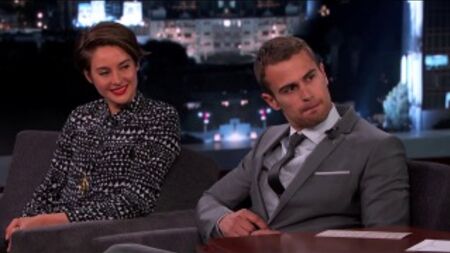 Shailene Woodley et Theo James dans « Jimmy Kimmel Live » – 1re partie